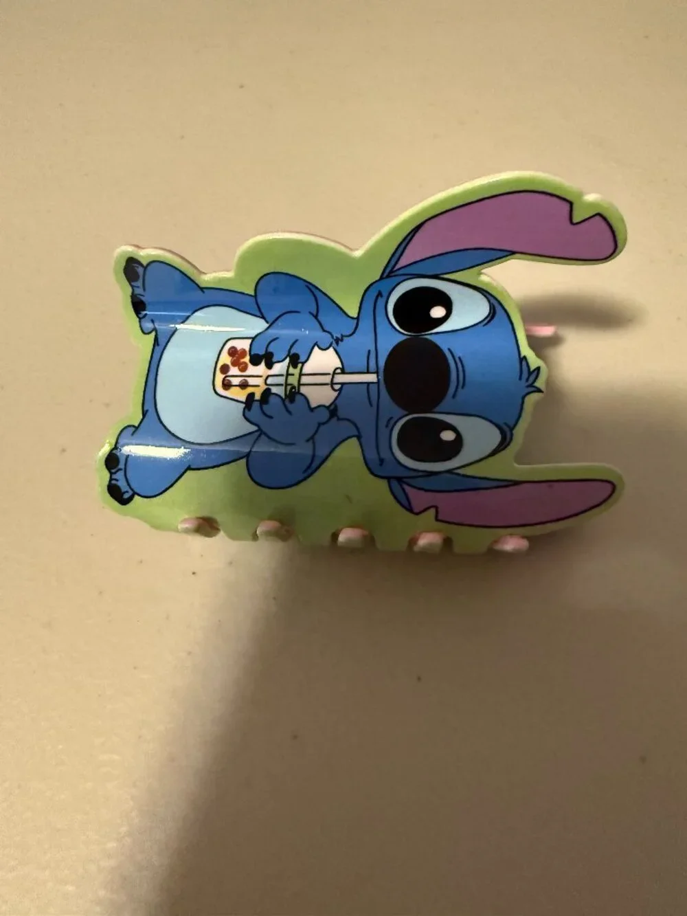 Boba Stitch Claw Clip Hair Accessory - Damaged